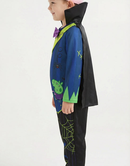 Peppa Pig Frankenstein George Boys Black 3 Piece Costume