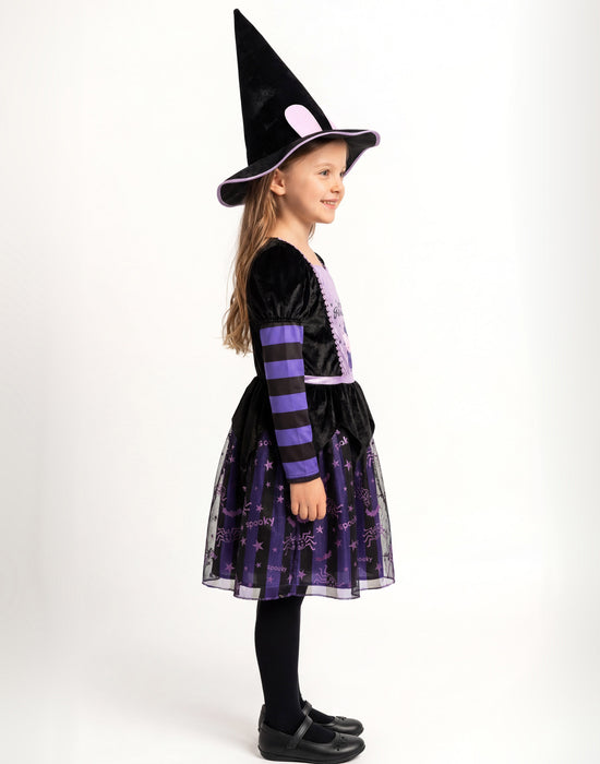 Peppa Pig Witch Girls Purple 2 Piece Costume