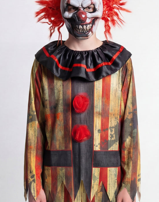 Blues Group Clown Boys Red 2 Piece Costume