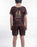 Blues Group Zombie Rugby Player Boys Brown 3 Piece Costume