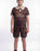 Blues Group Zombie Rugby Player Boys Brown 3 Piece Costume