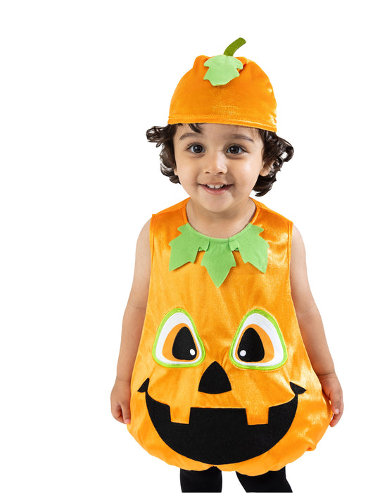 Blues Group Pumpkin Unisex Kids Orange 2 Piece Costume