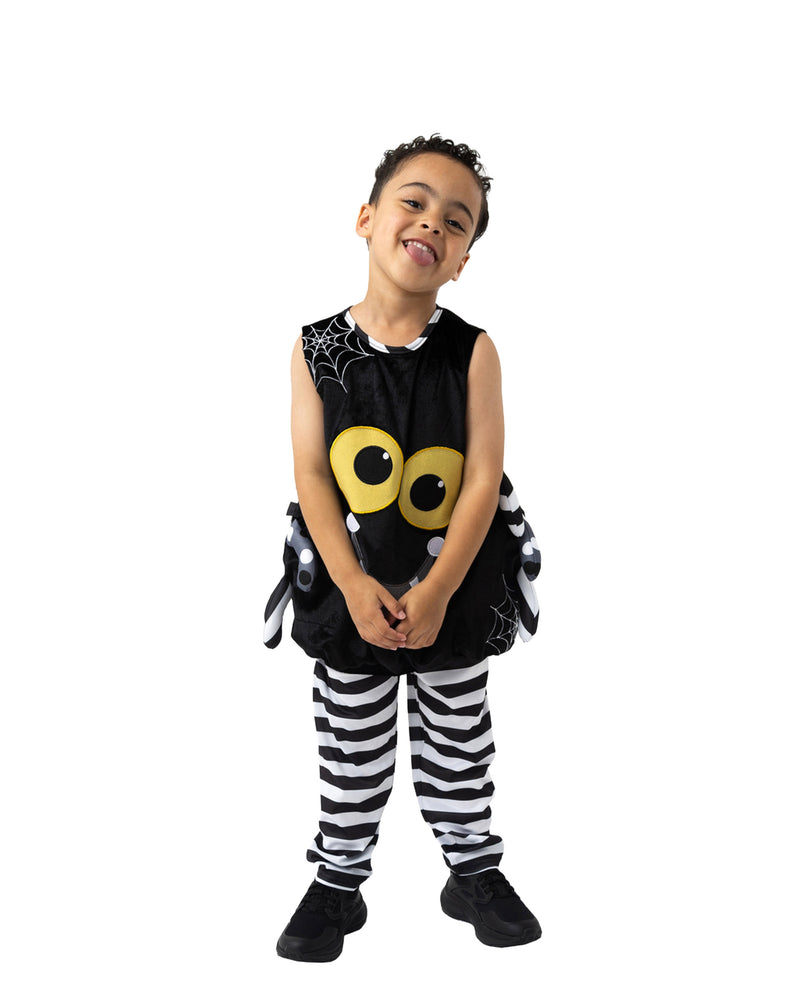 Blues Group Spider Unisex Kids Black 2 Piece Costume