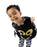 Blues Group Spider Unisex Kids Black 2 Piece Costume