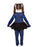 Blues Group Skeleton Girls Multicoloured 2 Piece Costume
