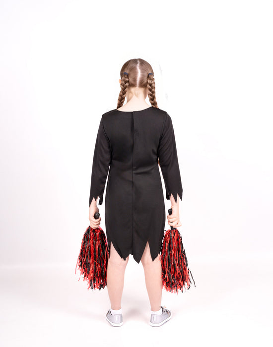 Blues Group Zombie Cheerleader Girls Red 3 Piece Costume
