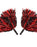 Blues Group Zombie Cheerleader Girls Red 3 Piece Costume