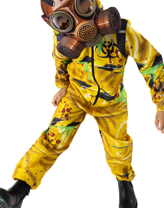 Blues Group Toxic Slime Zombie Unisex Kids Yellow 2 Piece Costume
