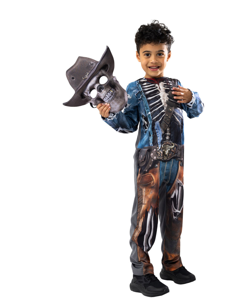 Blues Group Zombie Cowboy Boys Grey 2 Piece Costume