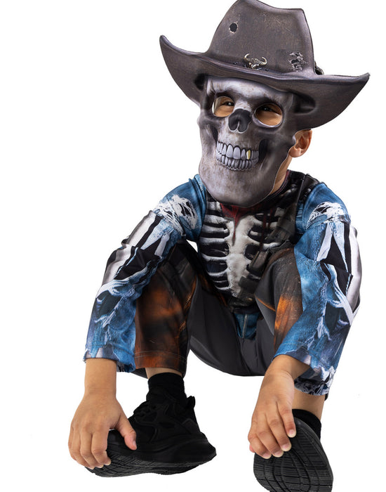 Blues Group Zombie Cowboy Boys Grey 2 Piece Costume