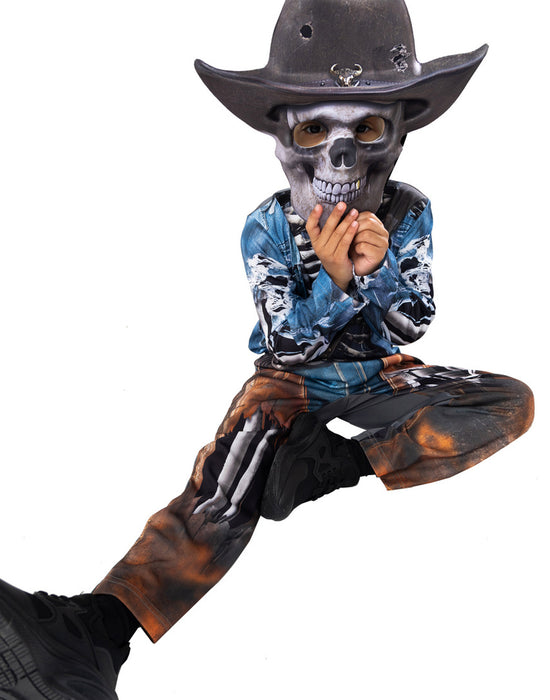 Blues Group Zombie Cowboy Boys Grey 2 Piece Costume
