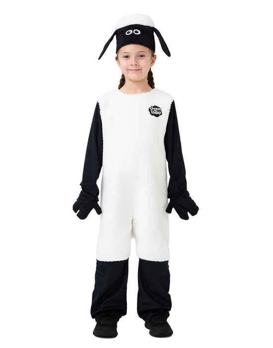 Shaun The Sheep Shaun Unisex Kids White 2 Piece Costume