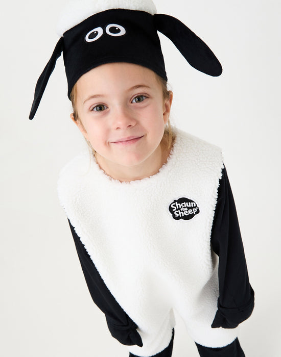 Wallace & Gromit Shaun Unisex Kids Brown 2 Piece Costume