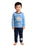 Manchester City Little Supporter Boys Blue Long Sleeve Long Leg Pyjama Set