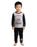 Newcastle United Little Supporter Boys Black Long Sleeve Long Leg Pyjama Set