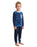 England Badge Boys Blue Long Sleeve Long Leg Pyjama Set