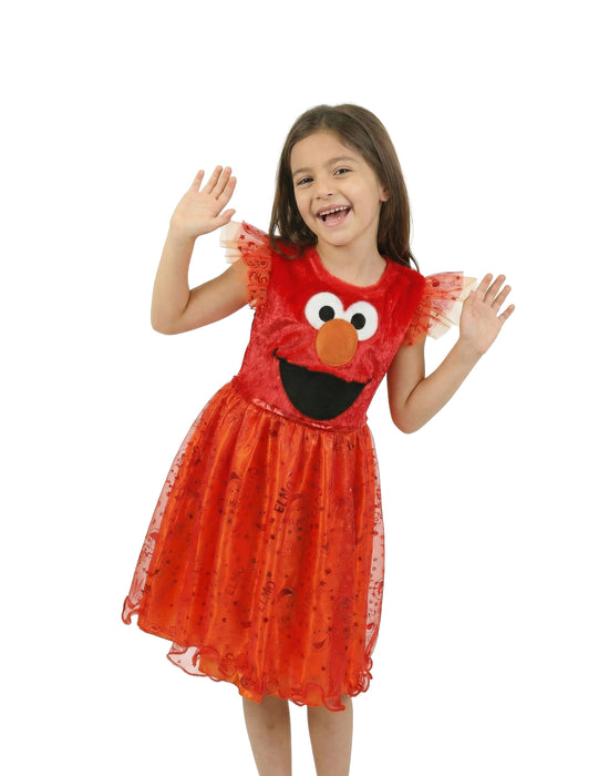 Sesame Street Elmo Girls Red 2 Piece Costume