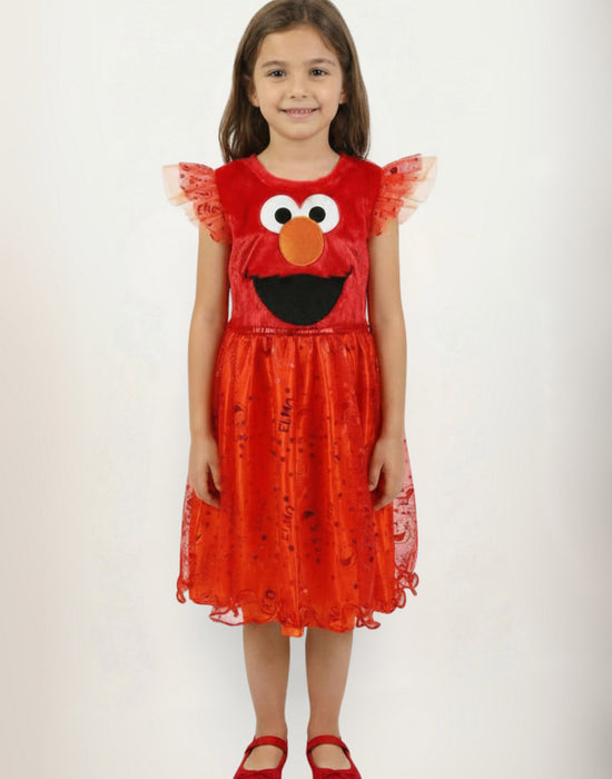 Sesame Street Elmo Girls Red 2 Piece Costume