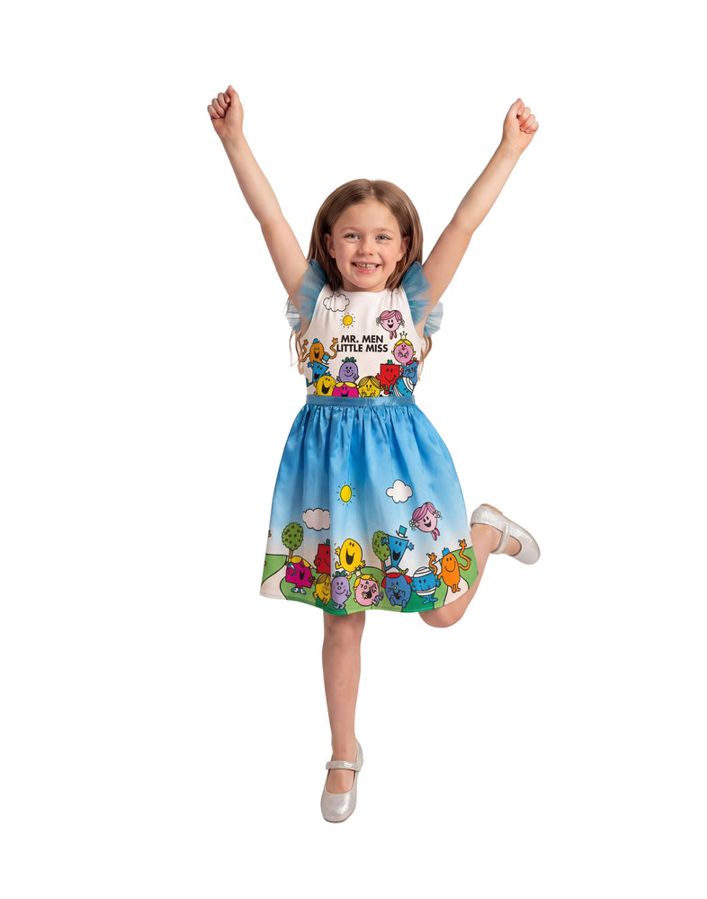 Mr. Men Little Miss Girls Blue 2 Piece Costume