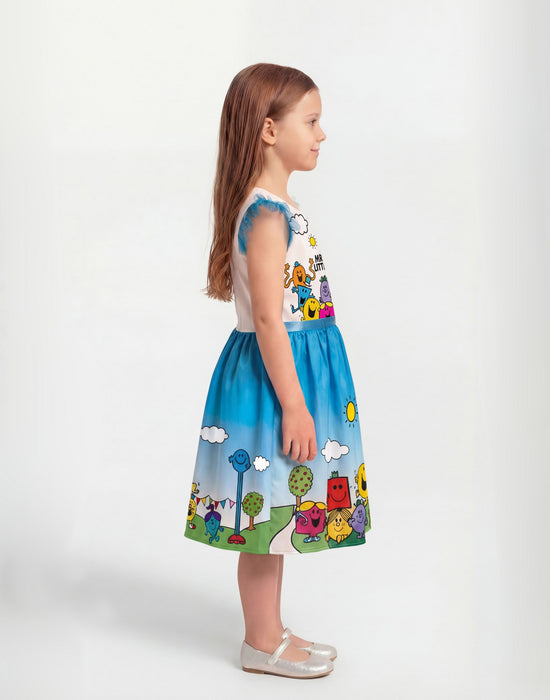Mr. Men Little Miss Girls Blue 2 Piece Costume