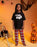 Show Me The Merch Hey Boo Unisex Kids Black Short Sleeve Long Leg Pyjama Set