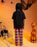 Show Me The Merch Ribcage Unisex Kids Black Short Sleeve Long Leg Pyjama Set
