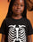 Show Me The Merch Ribcage Unisex Kids Black Short Sleeve Long Leg Pyjama Set