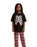 Show Me The Merch Ribcage Unisex Kids Black Short Sleeve Long Leg Pyjama Set