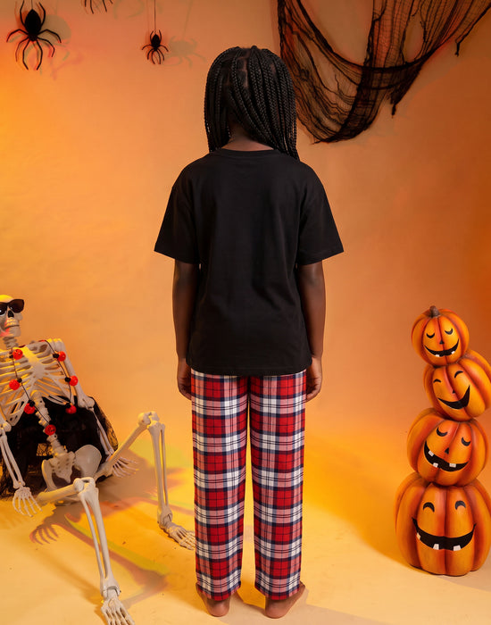 Show Me The Merch This Is My Halloween Costume Unisex Kids Black Short Sleeve Long Leg Pyjama Set