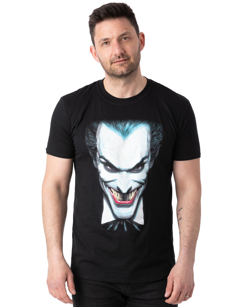 The Joker Face T-Shirt For Men's Short Sleeve Casual Top - Black