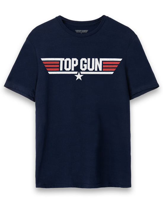 Top Gun Maverick Logo Front and Back Print Mens T-Shirt