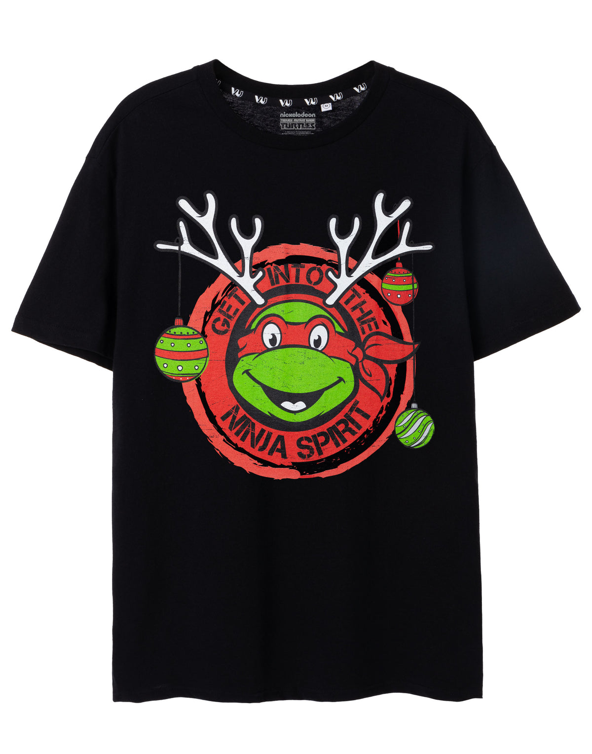 Teenage Mutant Ninja Turtles Raphael Ninja Spirit Mens Christmas Black ...
