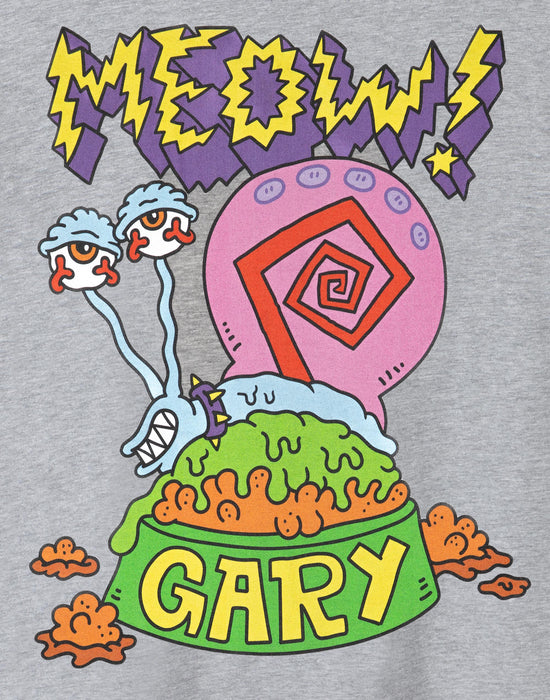 SpongeBob SquarePants Meow Gary Mens Short Sleeved T-Shirt