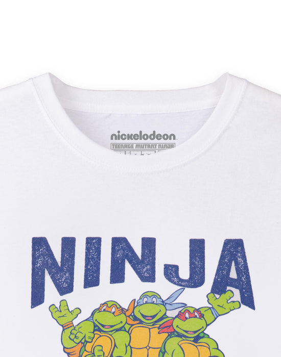 Teenage Mutant Ninja Turtles Collegiate 1984 Mens White T-Shirt