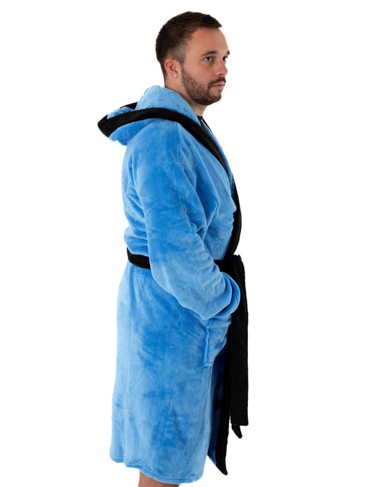 Star Trek Spock Blue Men's Dressing Gown Vanilla Underground Star Trek Spock Blue Men's Dressing Gown Vanilla Underground