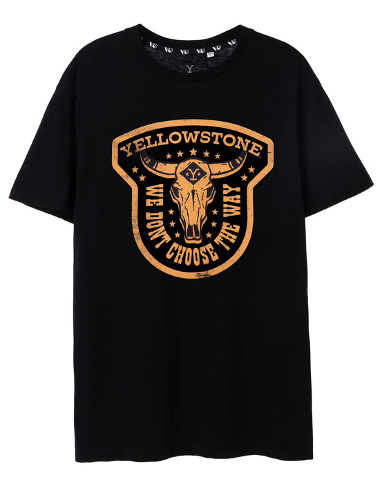 Yellowstone We Don't Choose The Way Mens Black Short Sleeved T-Shirt