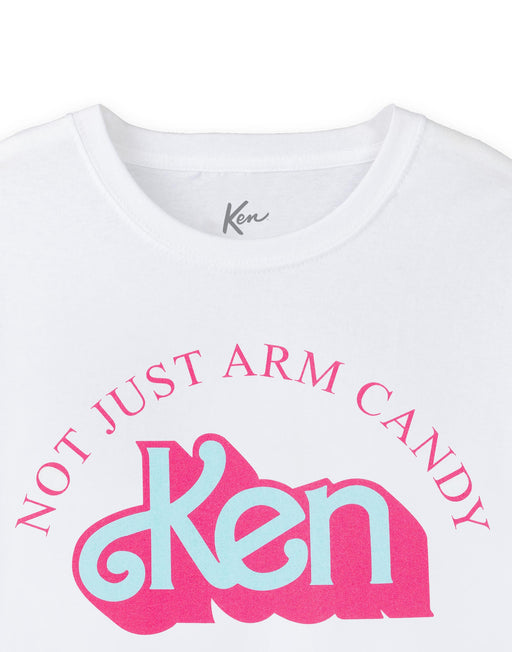Barbie Ken Arm Candy Retro Mens White Short Sleeved T-Shirt