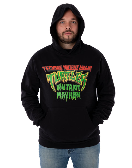 Teenage Mutant Ninja Turtles Mutant Mayhem Logo Mens Black Hoodie