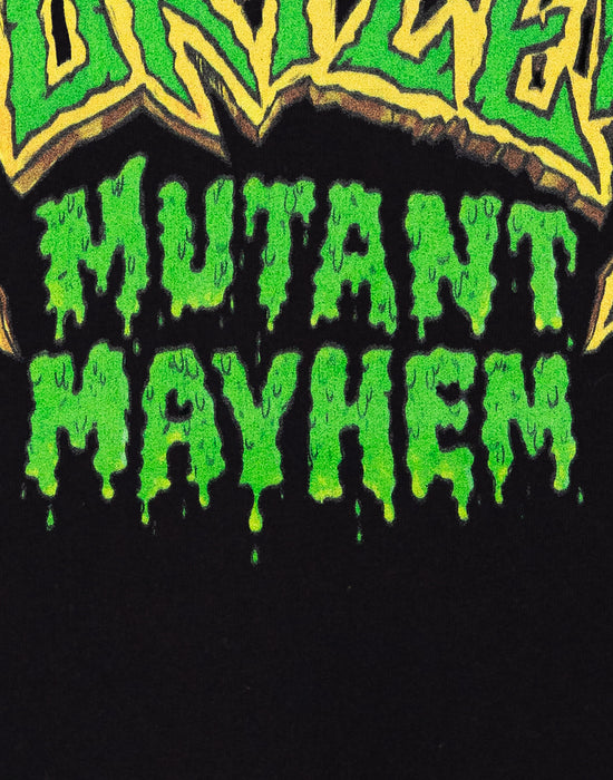 Teenage Mutant Ninja Turtles Mutant Mayhem Logo Mens Black Hoodie