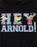 Hey Arnold! Collegiate Unisex Adults Black Hoodie