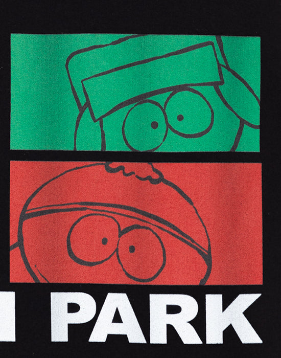 South Park Coloured Blocks Mens Black Hoodie