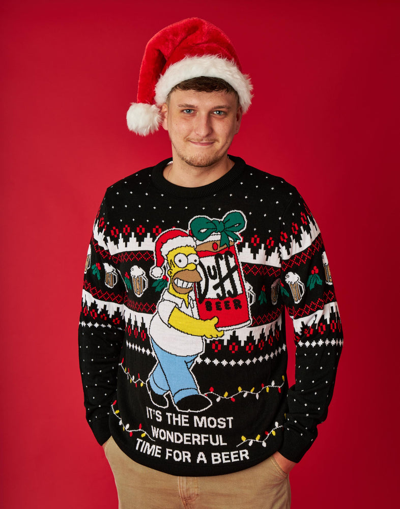 Christmas Jumper Xxl Jumpers The Simpsons Homer Men's Black