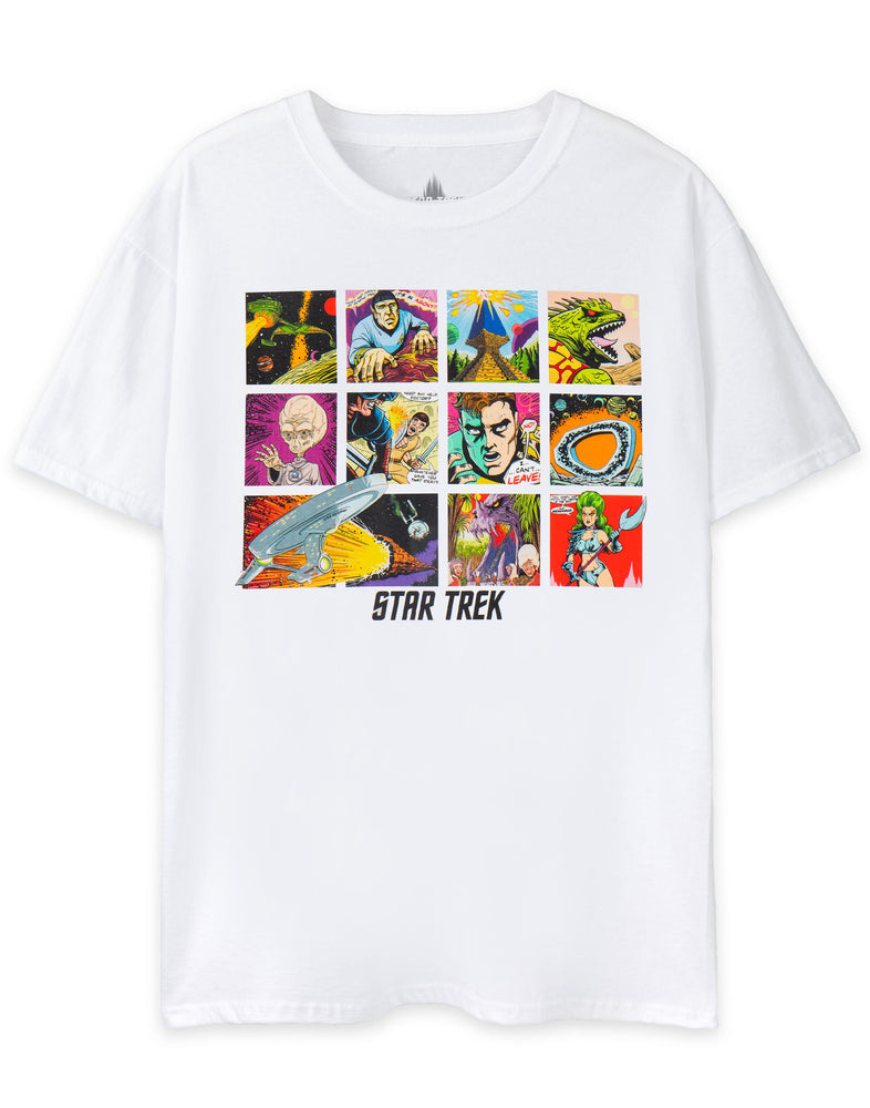 Star Trek Comic Book Men's White T-Shirt