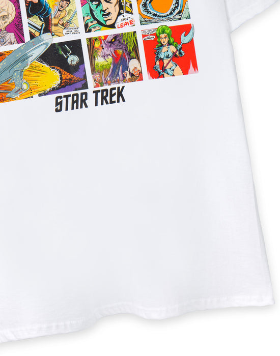 Star Trek Comic Book Men's White T-Shirt