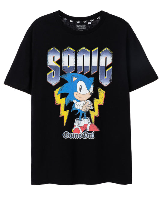 Sonic The Hedgehog Kinderen T-Shirt | Jongens Meisjes Karakter Skateboarden Korte Mouw Zwarte Top | Game Movie Merchandise, Zwart, 9-10 jaar Sonic The Hedgehog Kinderen T-Shirt | Jongens Meisjes Karakter Skateboarden Korte Mouw Zwarte Top | Game Movie Merchandise, Zwart, 9-10 jaar
