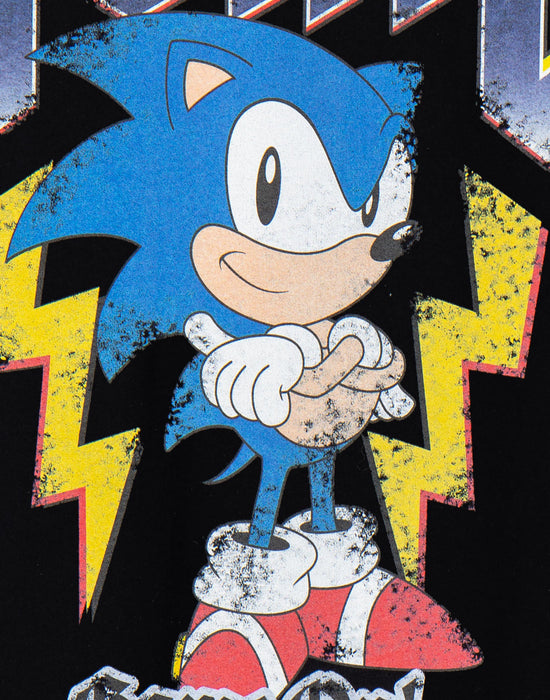 Sonic The Hedgehog Game On Black Men's Short-Sleeved T-Shirt