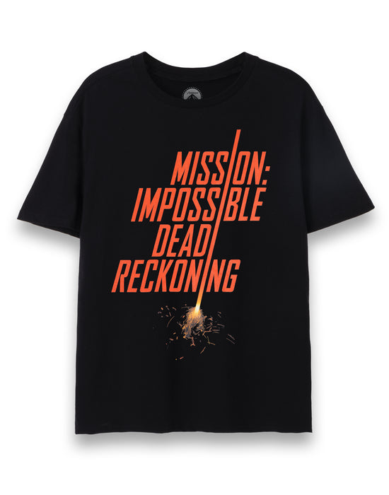 Mission Impossible Dead Reckoning Mens Black Short Sleeved T-Shirt