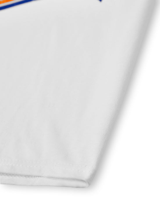 Coca Cola Distressed Logo Fanta Unisex White Short Sleeved T-Shirt