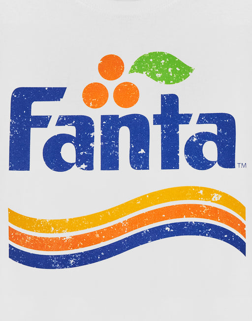 Coca-Cola Fanta Men's T-Shirt - Vintage Distressed Logo Graphic Tee, White Short Sleeve - View #3