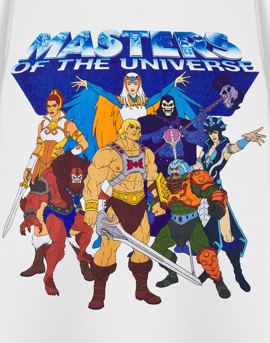 Masters of the Universe Group Mens White Short Sleeved T-Shirt